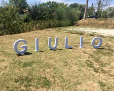 Scritta in polistirolo GIULIO feste battesimi compleanni