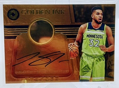 2018-19 Opulence Golden Ink Autograph- Karl Anthony Towns /20 T-Wolves Rare! - Image 1 of 2