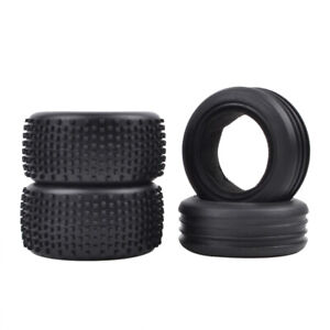4Pcs Front Rear Soft Tires for Tamiya DT02/DT01/DF02/TD2/TRF211XM 1/10 2WD Buggy