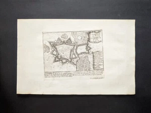 Grundriss der Festung Landrecy, Force D'Europe Gabriel Bodenehr, Stampa 1720 - Picture 1 of 8