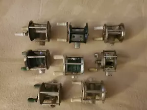 Vintage Mini konventionelle Gießrollen gut zum Eisangeln Markenlos x 8 - Bild 1 von 6