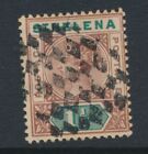 St Helena,1890 1.5D With Diamonds Cancel,Interesting Postmark,Sg48,Cat Gbp16