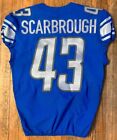 2018 Detroit Lions Bo Scarbrough Game Worn NFL Football Jersey 