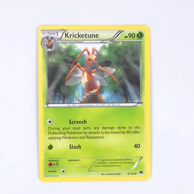 Kricketune 6/122 Pokemon XY - BREAKpoint Uncommon NM - Image 1 of 2