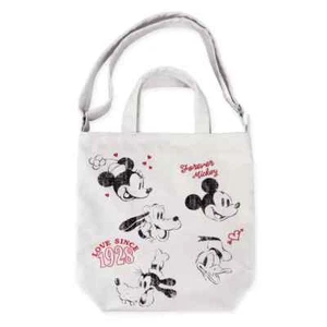 Neu mit Etikett Disney Vintage Mickey Mouse and Friends Canvas Beuteltasche Tasche - Bild 1 von 1