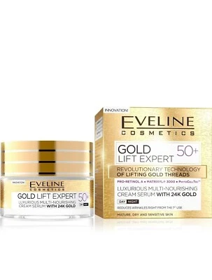 Eveline Cosmetics Gold Lift Expert multi-nourishing cream-serum 50+, 1.76 fl oz - Image 1 of 2