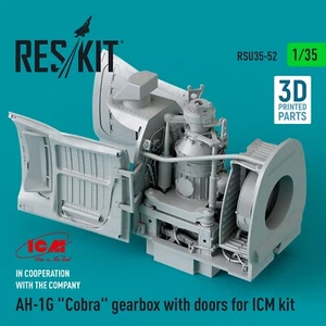 AH-1G Cobra caja de cambios con puertas para kit ICM 1:35 RSU35-0052 para kit modelo plástico - Imagen 1 de 9