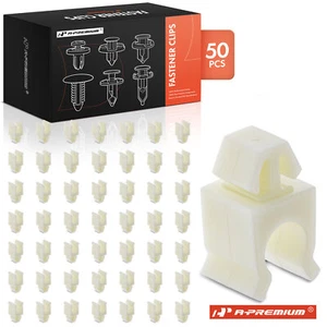 A-Premium 50Pcs 5/16 in. Rod Size Nylon Fastener Hood Prop Rod Clips for Ford - Foto 1 di 10