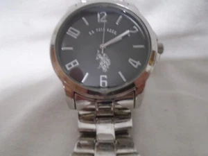 US Polo Assn. Men's Watch Stainless Steel Back Japan Movement Glow in Dark Hands - Picture 1 of 8