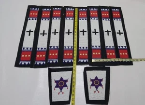 Hecho a mano Viejo Estilo Americano Cuentas Sioux para Camisas de Guerra Powwow Legging BWS39 - Imagen 1 de 2