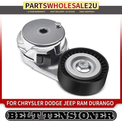 Belt Tensioner Assy with Pulley for Chrysler Dodge Challenger Jeep Ram 1500 2500 - Image 1 of 4
