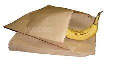 1000  10" x 10" Plain Brown Strung Kraft Paper Fruit Bags