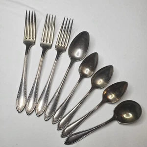 Vintage Oneida Community posate argenteria 1910 SHERATON piatto argento 8p misto - Foto 1 di 20
