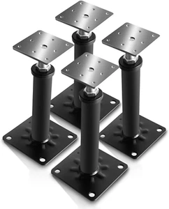 4 Pcs Floor Jack Posts, 13" - 16" Height Adjust Screw Jacks, House Level Support - Picture 1 of 7