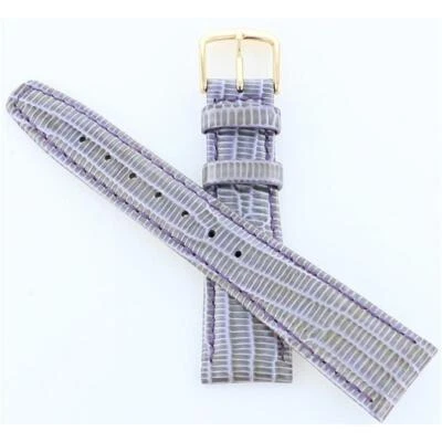 Correa de reloj Hadley-Roma para damas 18 mm púrpura grano de lagarto HR2710924 Foto 1 de 3