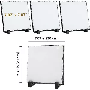 20pcs 7.87" x 7.87" Square Sublimation Photo Slate - Picture 1 of 2