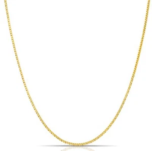 Goldkette 585 Gelbgold 14 Karat Venezianer Vierkant Gestempelt Dünn Damen Herren - Bild 1 von 5