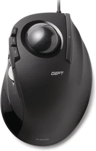 ELECOM USB Mouse Wired Trackball for Index Finger 8 Buttons Black M-DT2URBK - Picture 1 of 7