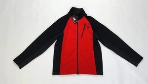 Spyder Fleece Jacket Mens Medium Red and Black - Picture 1 of 4