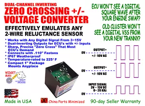 DUAL PLUS-MINUS VOLTAGE, Simulate 2-wire Reluctance from any Digital Signal - Picture 1 of 4