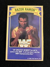 RAZOR RAMON 1993 GOOD HUMOR ICE CREAM WWF WRESTLING CARD