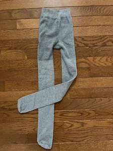 Justice Brand New Sparkly Gray Tights Small  7-8 NWOT - Picture 1 of 3