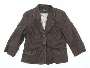 Debenhams Womens Brown Jacket Blazer Size 14 - Picture 1 of 10