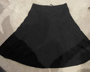 Atelier Luxe Boutique Dark Gray Skirt, Size 14 - Picture 1 of 7
