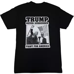 President Donald Trump 2024 NEVER SURRENDER FIGHT FOR AMERICA Shooting Shirt NEW - Picture 1 of 2