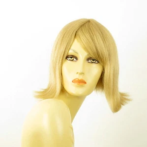 perruque femme 100% cheveux naturel mi-longue blonde ref ZOLA  22 - Imagen 1 de 9