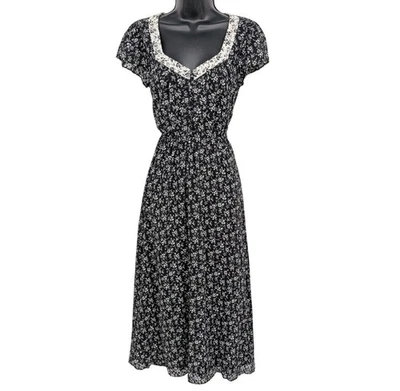 Madewell Midi Dress Women Size S Ditsy Floral Flowy Whimsigoth Feminine Cottage - Image 1 of 4