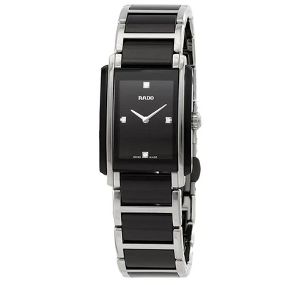Rado Integral Quartz Black Dial Black Ceramic Ladies Watch R20613712 - Image 1 of 3