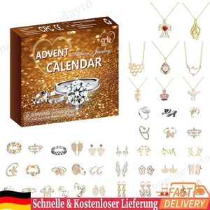 Schmuck-Adventskalender 2024, Schmuck für erwachsene Frauen und Teenager-Mädchen - Bild 1 von 12