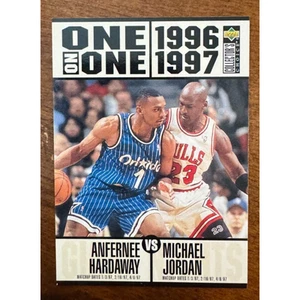 1996-97 Upper Deck Collector's Choice One-On-One #251 - Jordan vs. Hardaway - Imagen 1 de 2