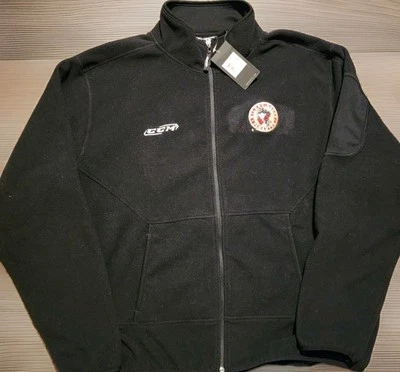 NWT CCM Hockey Jacket Mens 2XL Black Fleece Full Zip WB Scranton Penguins AHL - Image 1 of 4