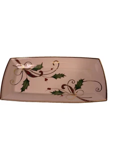 Lenox HOLIDAY NOUVEAU 5"x10"" RECTANGULAR DISH TRAY - Picture 1 of 7