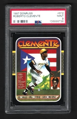 Donruss #612 1987 Roberto Clemente PSA 9 Foto 1 de 2