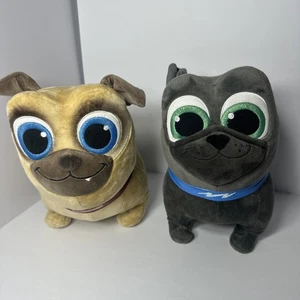 Menge 2 Disney Jr Welpe Hund Freunde Bingo und Rolly Plüsch 9 Zoll Stofftier Spielzeug - Bild 1 von 16