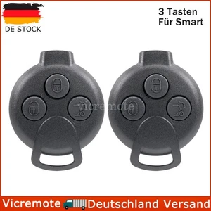 2X Schlüssel Fernbedienungen Gehäuse für Smart 451 ForTwo ForFour Roadstar DE - Bild 1 von 7