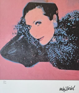 ANDY WARHOL Madame Helene Rochas Typ A SIGNED HAND NUMBERED LITHOGRAPH pop art - Picture 1 of 11