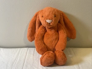 JellyCat 8” tímido conejito mandarina retirado 8642IF ligeramente usado - Imagen 1 de 9
