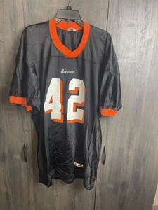 Vintage Tanner Highschool Rattlers Football #42 Jersey Adult Large Black - Picture 1 of 9