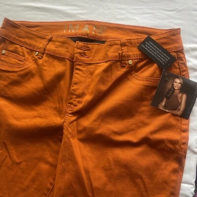 Calças femininas IMAN Global Chic tamanho 18 - Imagem 1 de 4