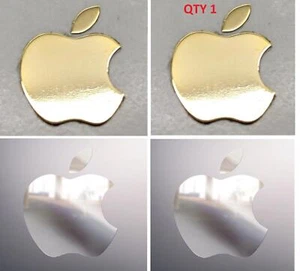 Apple Plateado Dorado Cromo Logo Calcomanías Adhesivas Mini PC Laptop 1CM x 0.8CM CANTIDAD 1 - Imagen 1 de 1