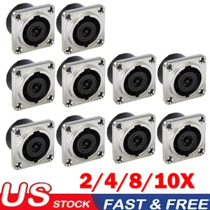 Paquete de 2/4/8/10 para Speakon para altavoz Neutrik NL8MPR conector de panel de 8 polos - Imagen 1 de 19
