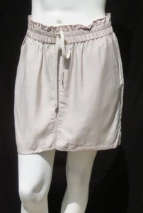 LEIFSDOTTIR Anthropologie US M Chino Silky Modal Rayon Hi Lo Skirt Pockets EUC - Picture 1 of 7