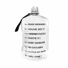 BuildLife 1 Gallon Water Bottle Motivational Fitness Workout with Time Marker