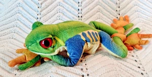 Folkmanis Red Eyed Tree Frog Puppet Realistic Tropical Hand Puppet 17 Inches - Bild 1 von 6