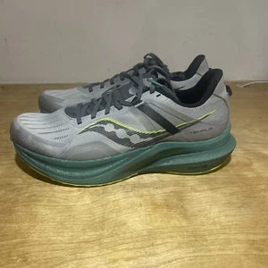 Size 10 D - Saucony Mens Tempus Fossil/Moss Gris - Picture 1 of 7