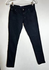 Levi Strauss Denim Leggings Dark Rinse Girls Size 16 Good Pre Owned Condition - Picture 1 of 12